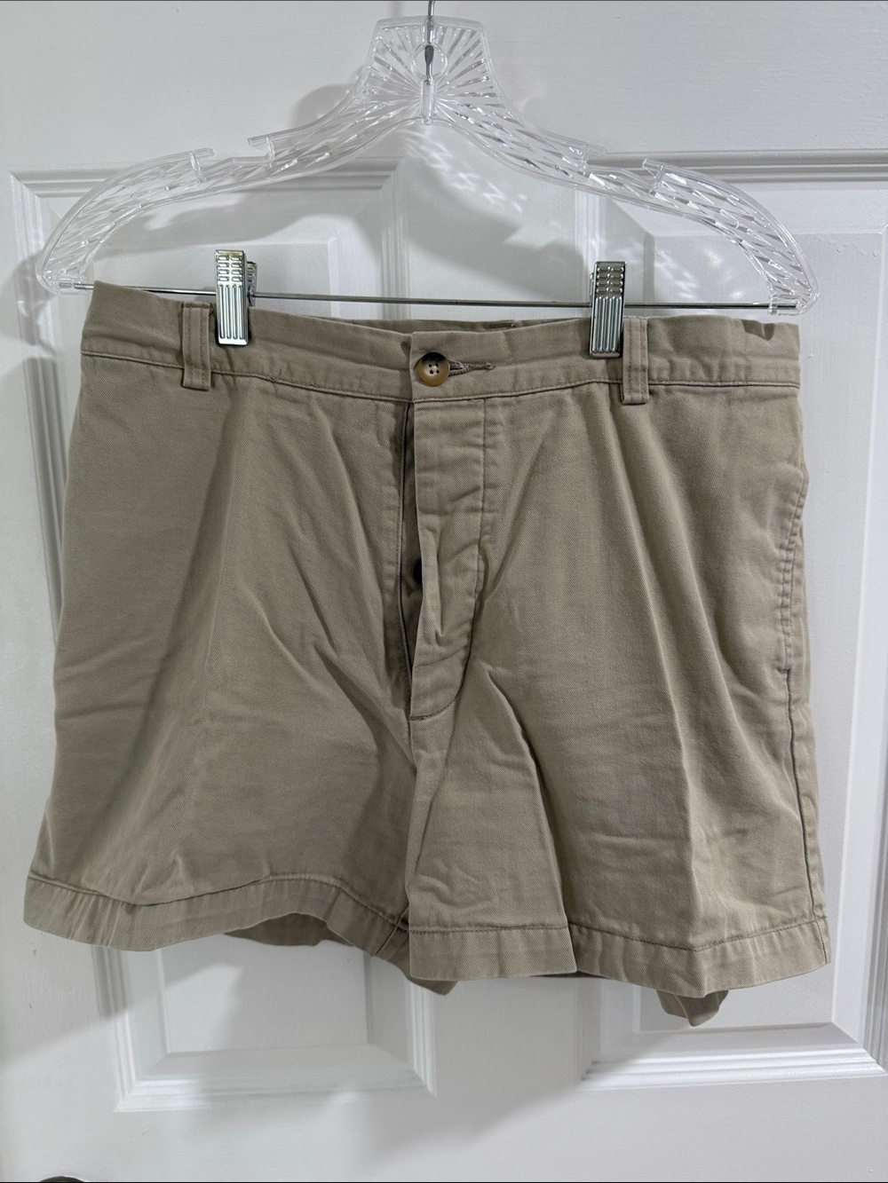 GAP Factory Women's Flat-Front Shorts in Khaki
